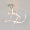 Lámpara de techo LED Lungo, aluminio, alto 42 cm