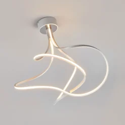 Lámpara de techo LED Lungo, aluminio, alto 42 cm