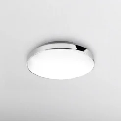 Lámpara de techo LED Malbona, marco cromado, Ø 28,5 cm