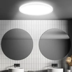 Lámpara de techo LED Move, sensor, Ø 42 cm, IP44, blanco, 4000K