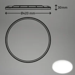 Lámpara de techo LED Move, sensor, Ø 42 cm, IP44, blanco, 4000K