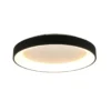 Lámpara de techo LED Niseko II CCT control remoto, Ø 65cm, negro