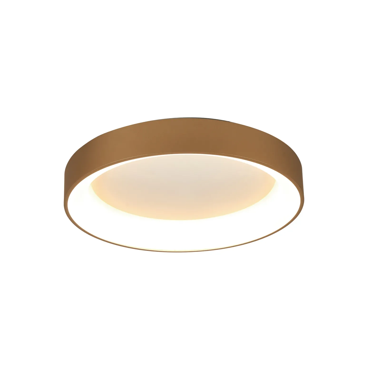 Lámpara de techo LED Niseko II CCT control remoto Ø38cm color oro