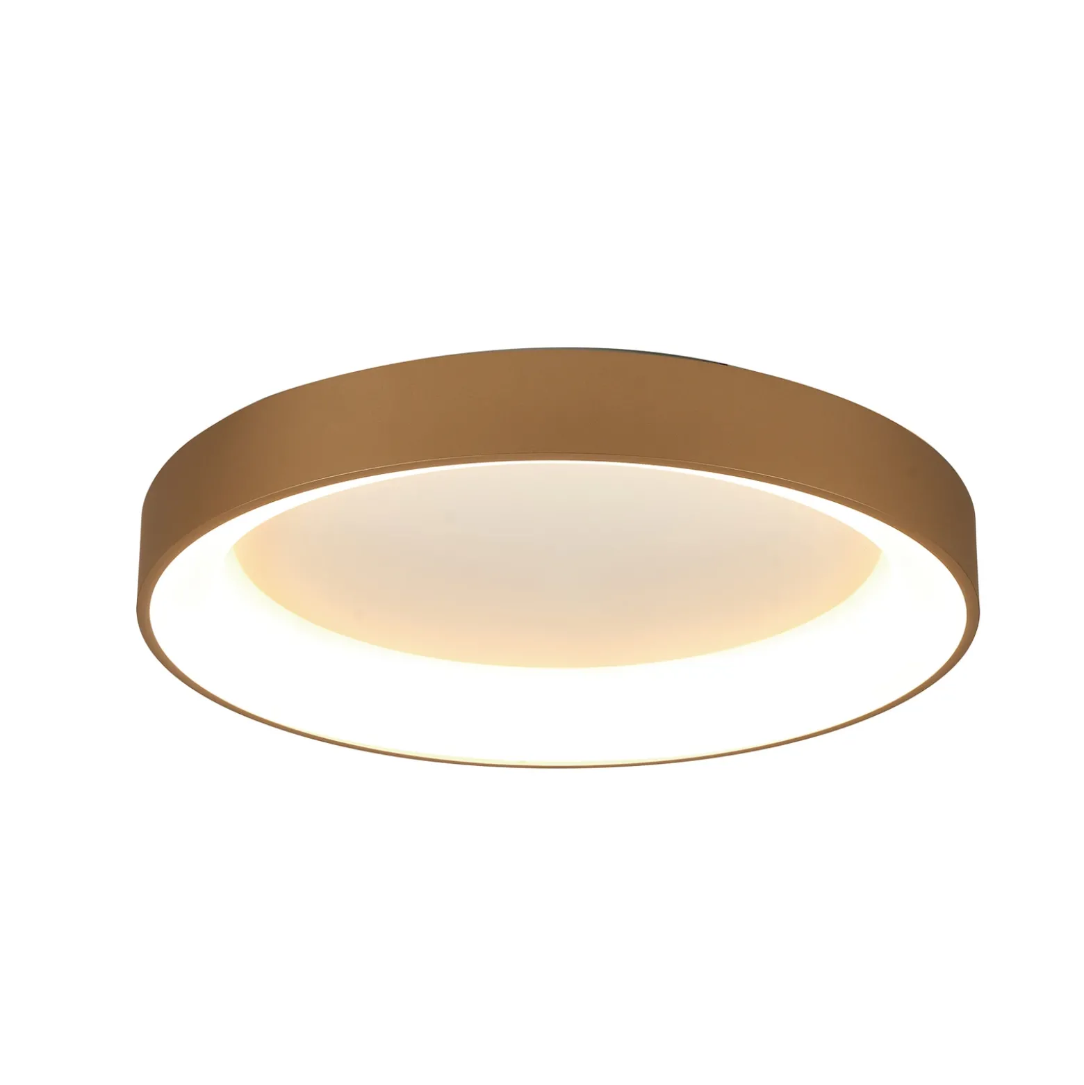 Lámpara de techo LED Niseko II CCT control remoto Ø78cm color oro