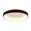 Lámpara de techo LED Niseko II CCT control remoto, Ø 50cm, negro