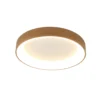 Lámpara de techo LED Niseko II CCT control remoto Ø38cm color madera
