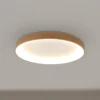 Lámpara de techo LED Niseko II CCT control remoto Ø50cm color madera