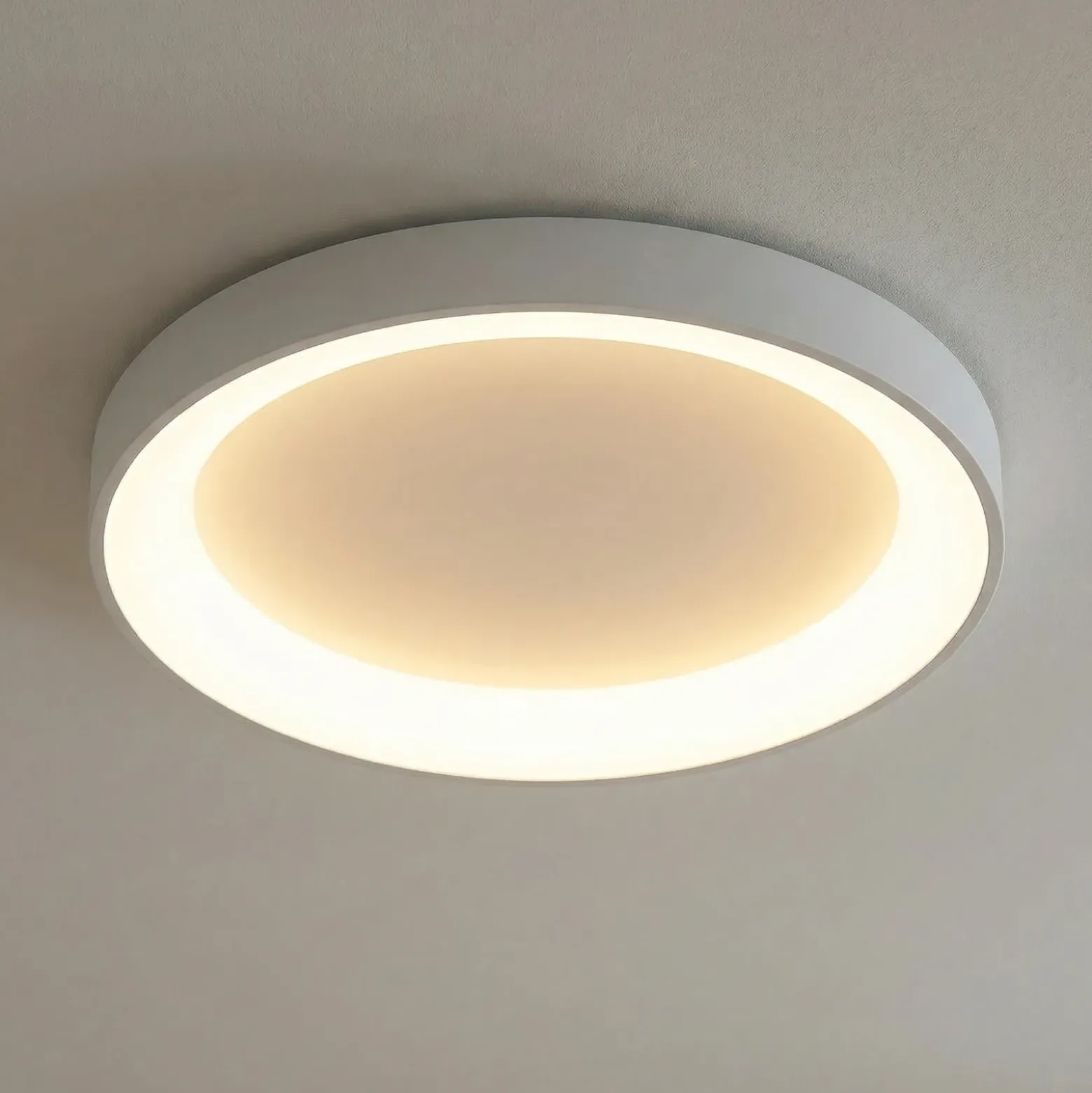 Lámpara de techo LED Niseko II, CCT, control remoto, Ø 65 cm, blanco