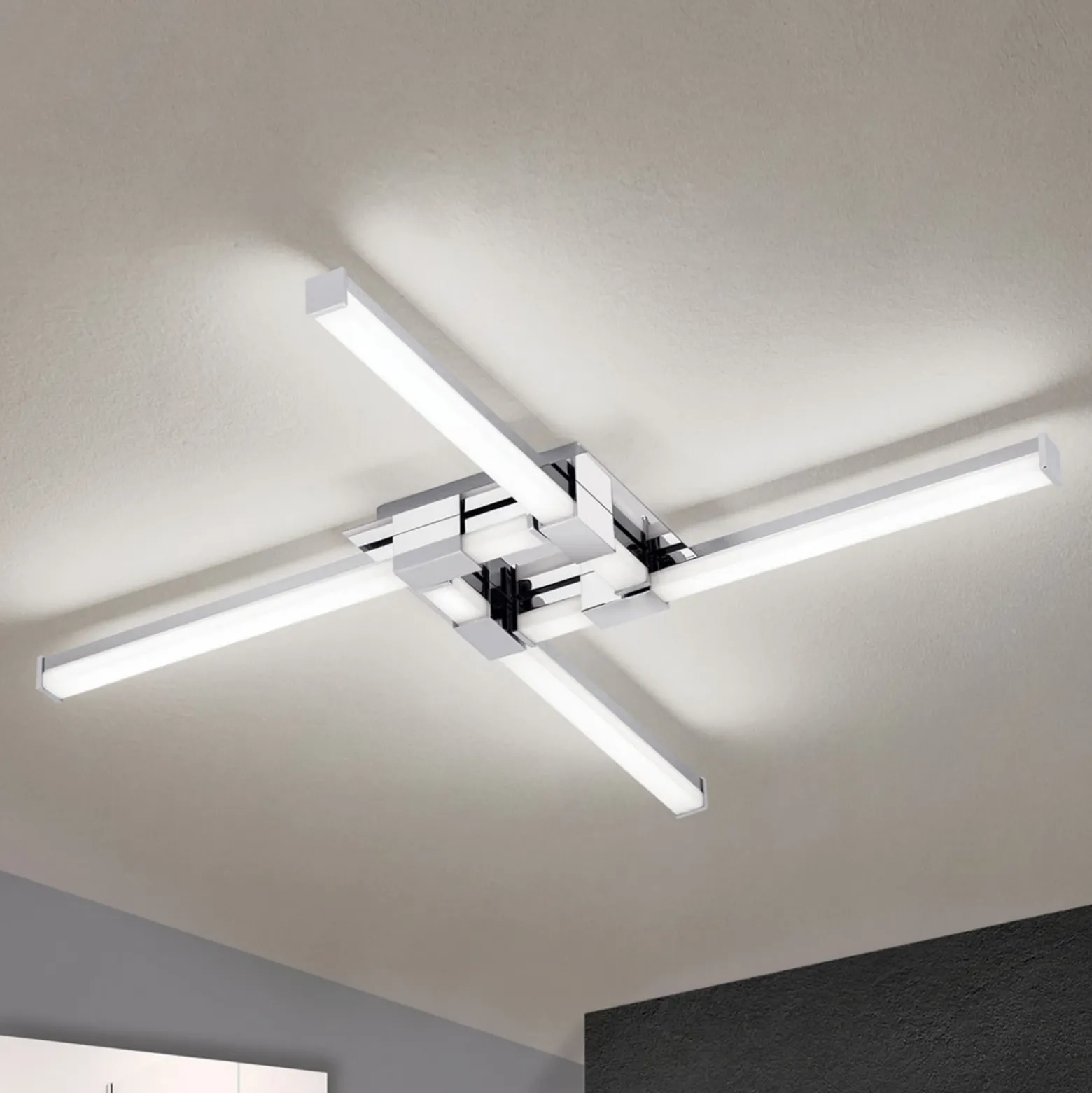 Lámpara de techo LED para baño Argo, 4 luces