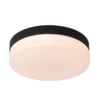 lámpara de techo LED para baño Biskit, negro, Ø 23 cm, plástico