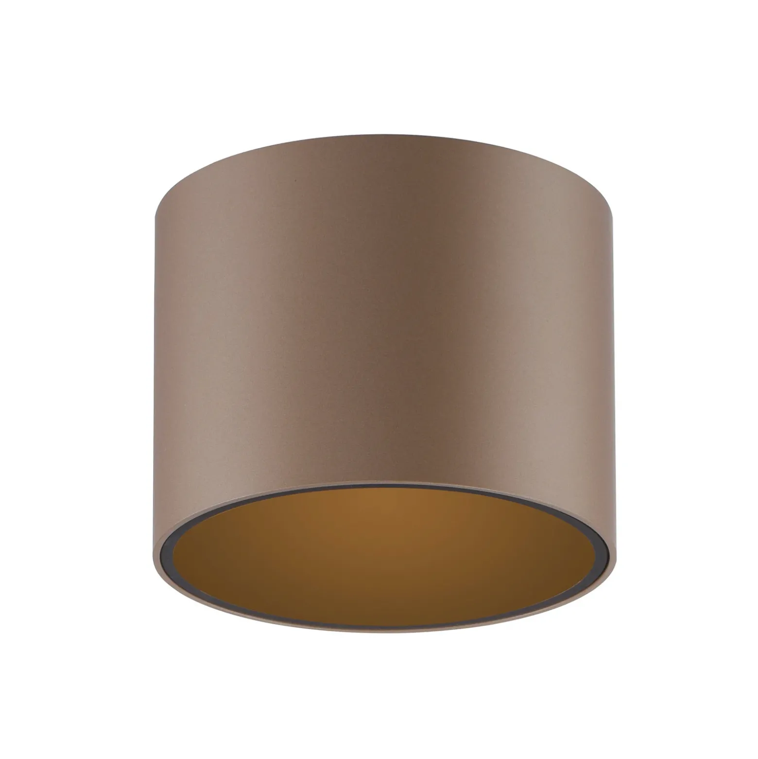 Lámpara de techo LED para baño PURE Point, color bronce, Ø 11 cm, IP44