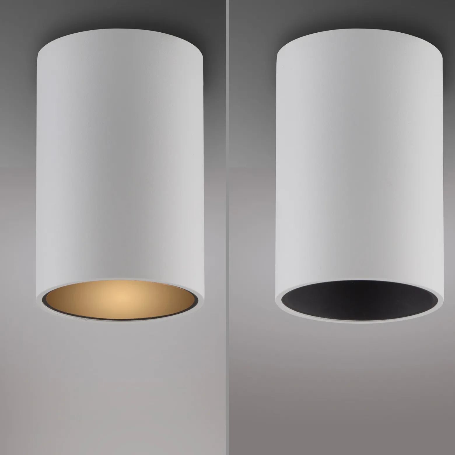 Lámpara de techo LED para baño PURE Point, blanca, Ø 6 cm, metal, IP44