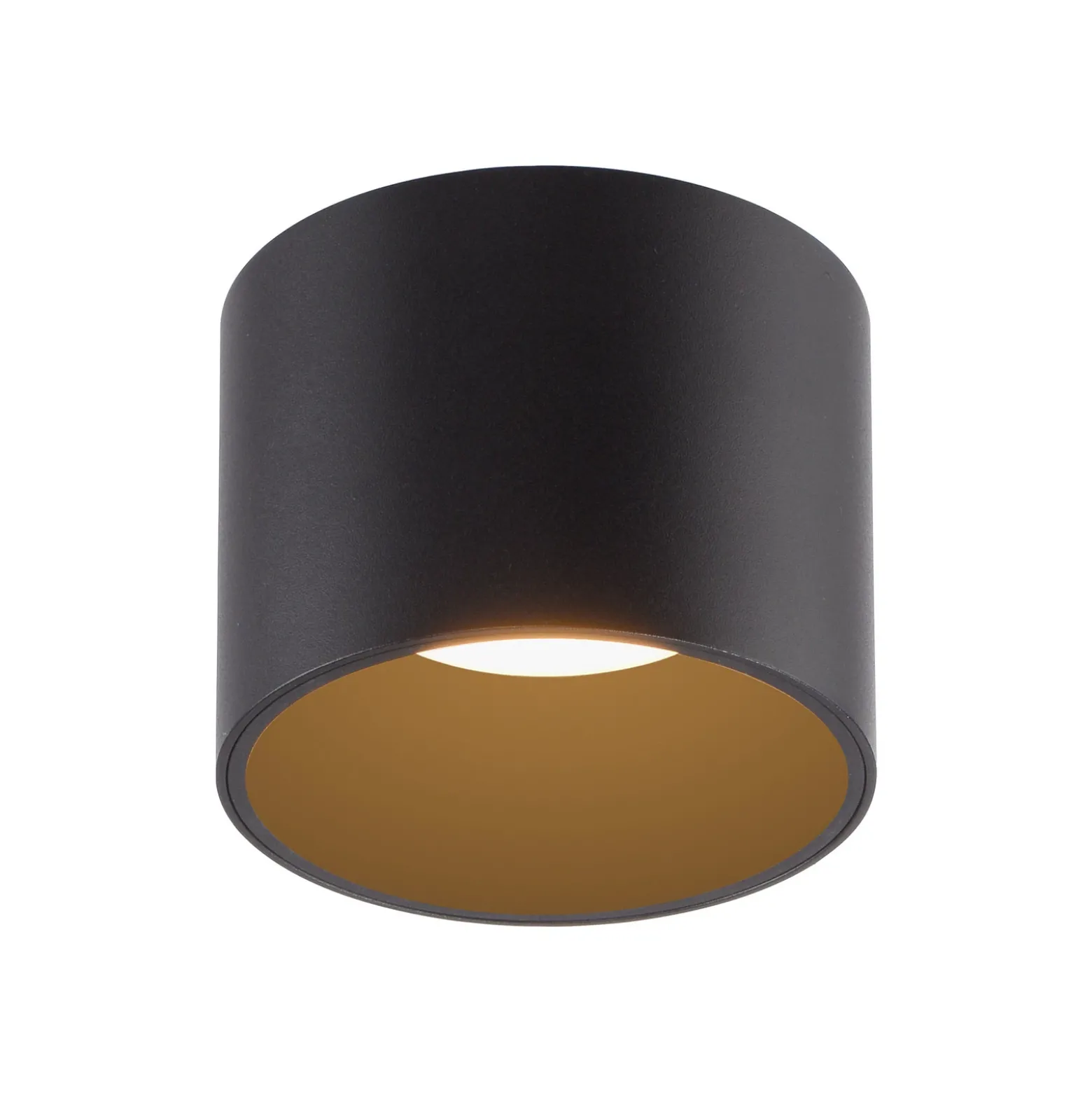 Lámpara de techo LED para baño PURE Point, negra, Ø 11 cm, IP44