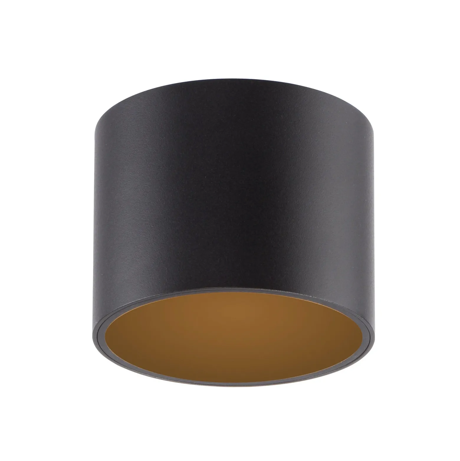 Lámpara de techo LED para baño PURE Point, negra, Ø 11 cm, IP44