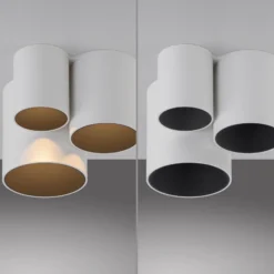 Lámpara de techo LED para baño PURE Point, blanca, 18 cm, 3 luces, IP44