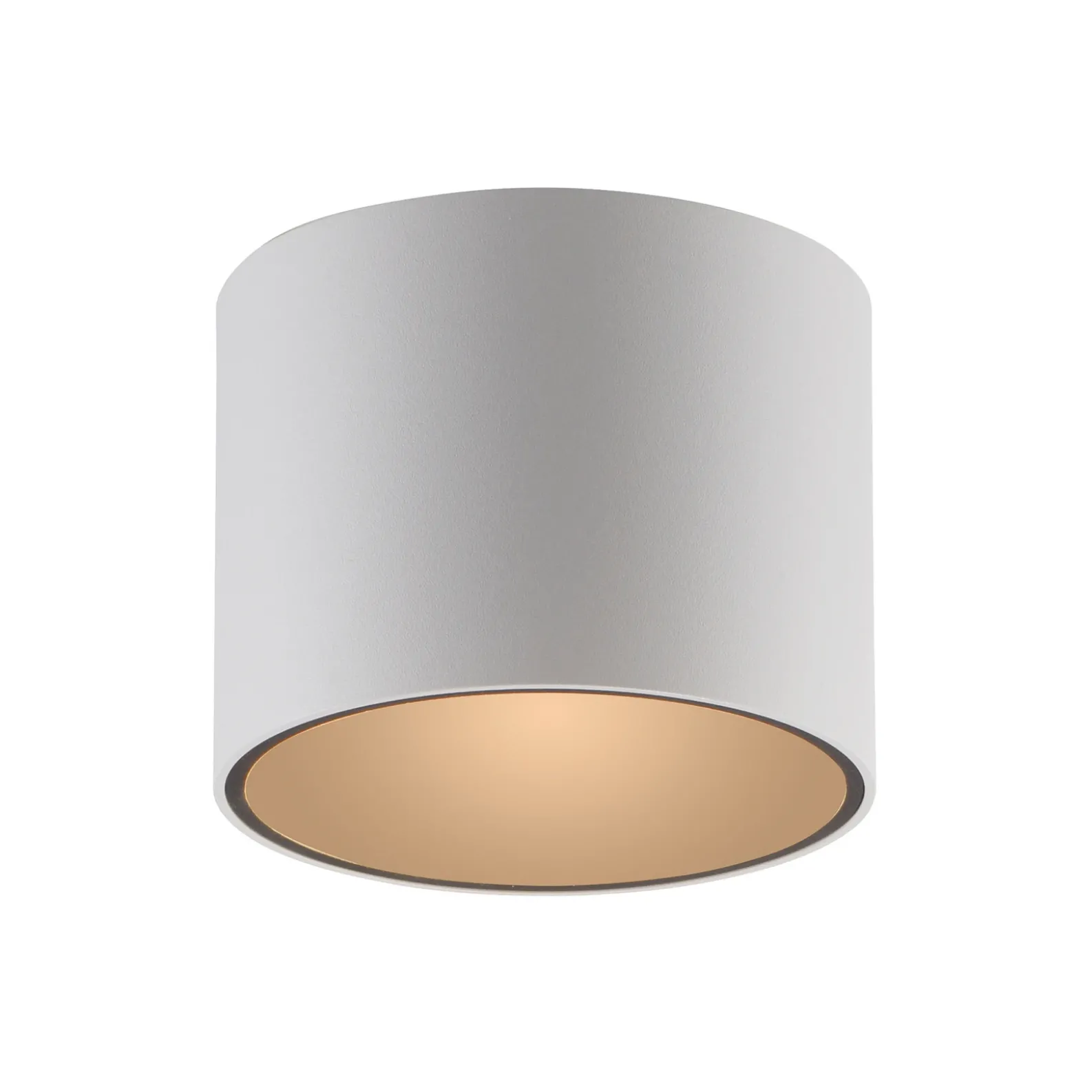 Lámpara de techo LED para baño PURE Point, blanca, Ø 11 cm, metal, IP44