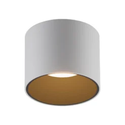 Lámpara de techo LED para baño PURE Point, blanca, Ø 11 cm, metal, IP44