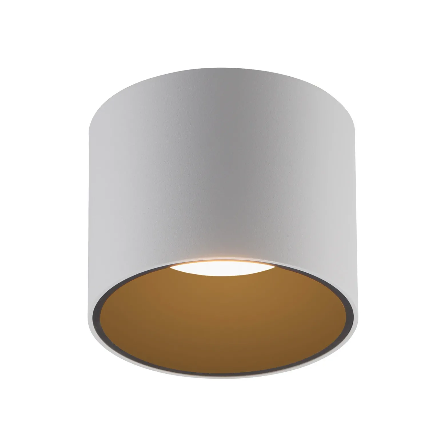 Lámpara de techo LED para baño PURE Point, blanca, Ø 11 cm, metal, IP44