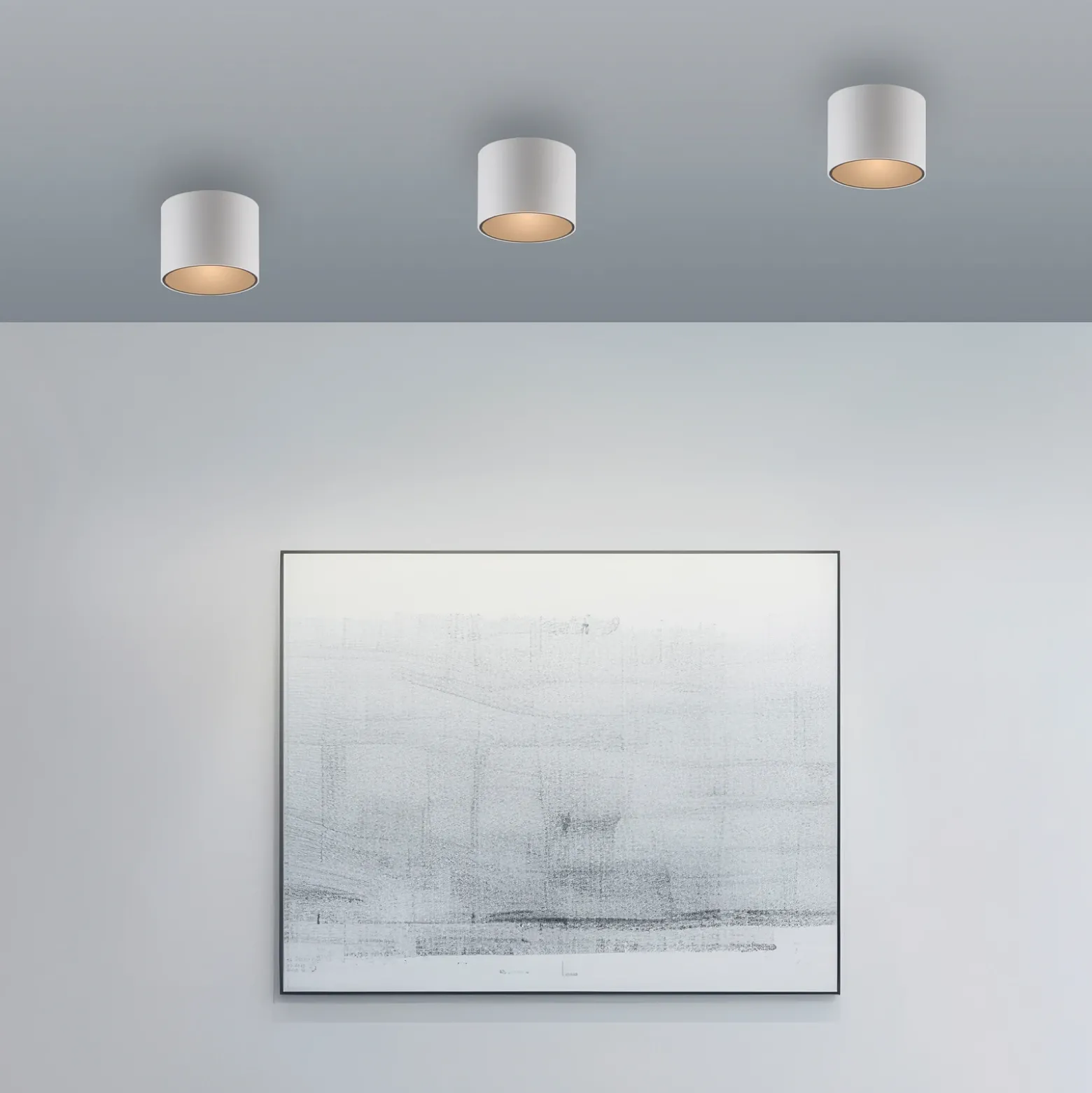 Lámpara de techo LED para baño PURE Point, blanca, Ø 11 cm, metal, IP44