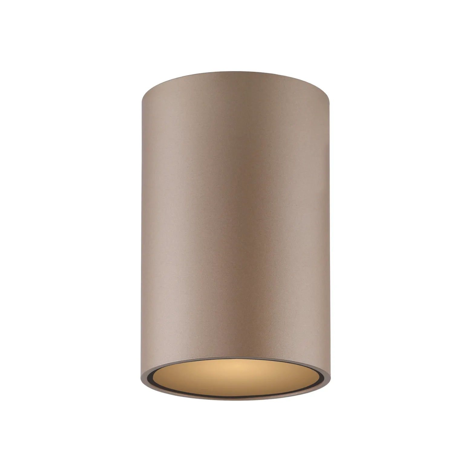 Lámpara de techo LED para baño PURE Point, color bronce, Ø 6 cm, IP44