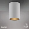 Lámpara de techo LED para baño PURE Point, blanca, Ø 6 cm, metal, IP44