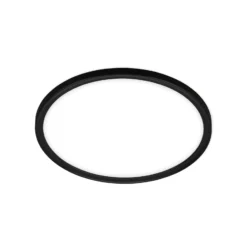 Lámpara de techo LED para baño Slim Drip, negra, Ø 29 cm, IP44