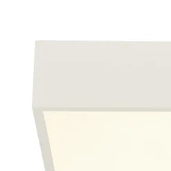 Lámpara de techo LED para baño Zeus, blanca, longitud 30 cm, metal