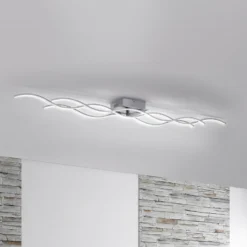 Lámpara de techo LED Wav 3.000K 139,5x16cm acero