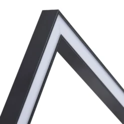 Lámpara de techo LED Yulla de Lindby, 34 cm, negra, con sensor