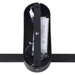 Lámpara de techo LED Yulla de Lindby, 34 cm, negra, con sensor