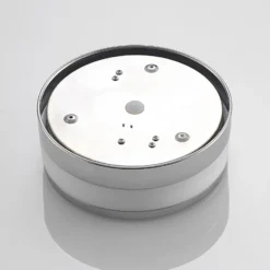 Lámpara de techo Lindby Flavi, Ø 23 cm, cromado, cristal, IP44, E27
