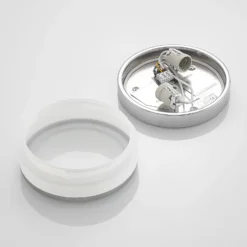 Lámpara de techo Lindby Flavi, Ø 23 cm, cromado, cristal, IP44, E27