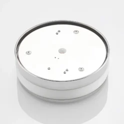 Lámpara de techo Lindby Flavi, Ø 28 cm, cromada, cristal, IP44, E27