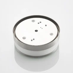 Lámpara de techo Lindby Flavi, Ø 23 cm, níquel, cristal, IP44, E27