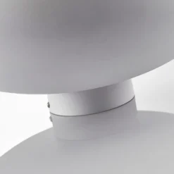 Lámpara de techo Lindby Gerwina, blanco/oro, metal, 40 cm, E27