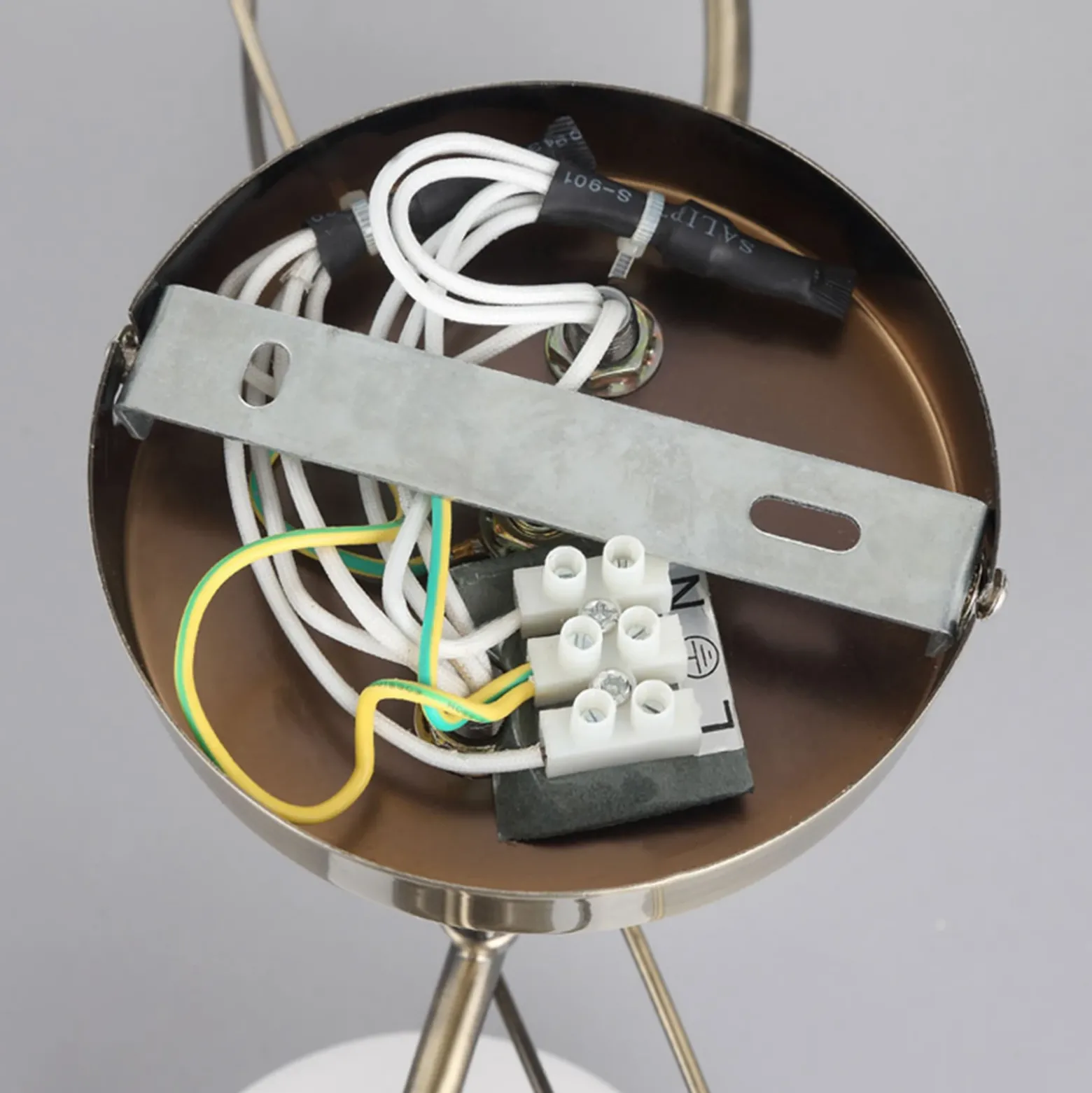 Lámpara de techo Lindby Leanda, 80 cm, 4 luces, metal, cristal