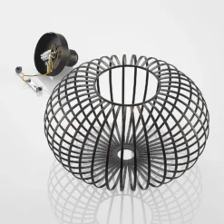 Lámpara de techo Lindby Rosalea, color cobre, metal, 40 cm, E27