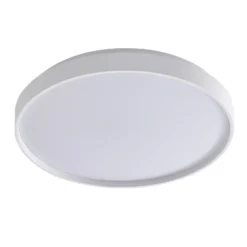 Lámpara de techo Lindby Smart LED Mirren, blanca, metal, CCT, Tuya