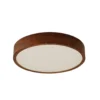 Lámpara de techo Lindby Tanju, Ø 50 cm, madera de caucho, 4 luces, E27