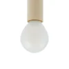 Lámpara de techo Lucande Bidolo, color latón, cristal, 15 cm, IP44