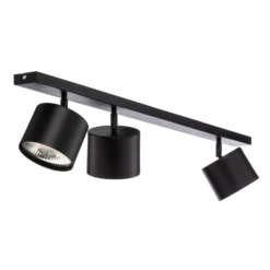 Lámpara de techo 1047, 3 luces, negro