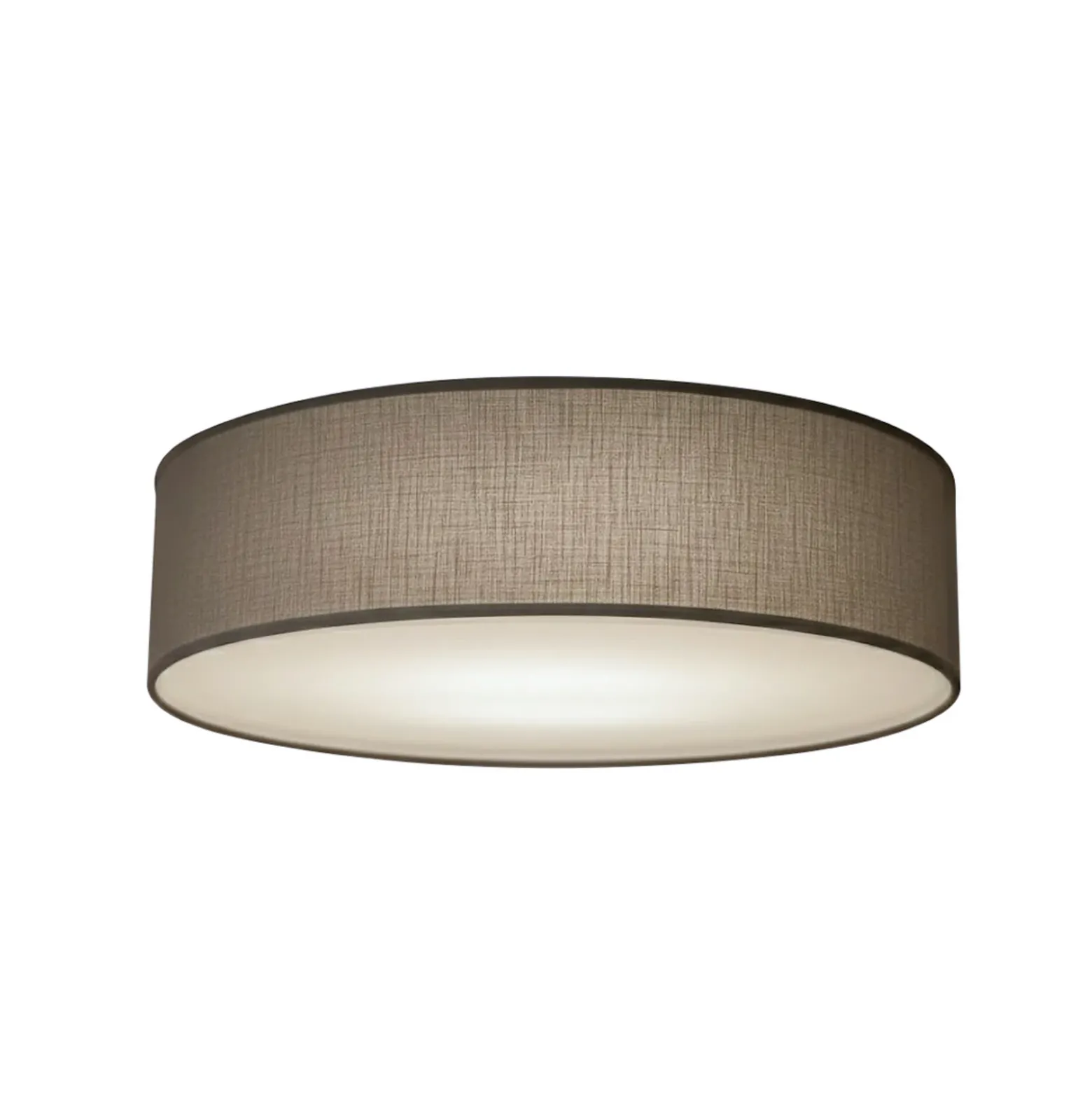 Lámpara de techo Marshall, gris, Ø 50 cm, metal/ratán