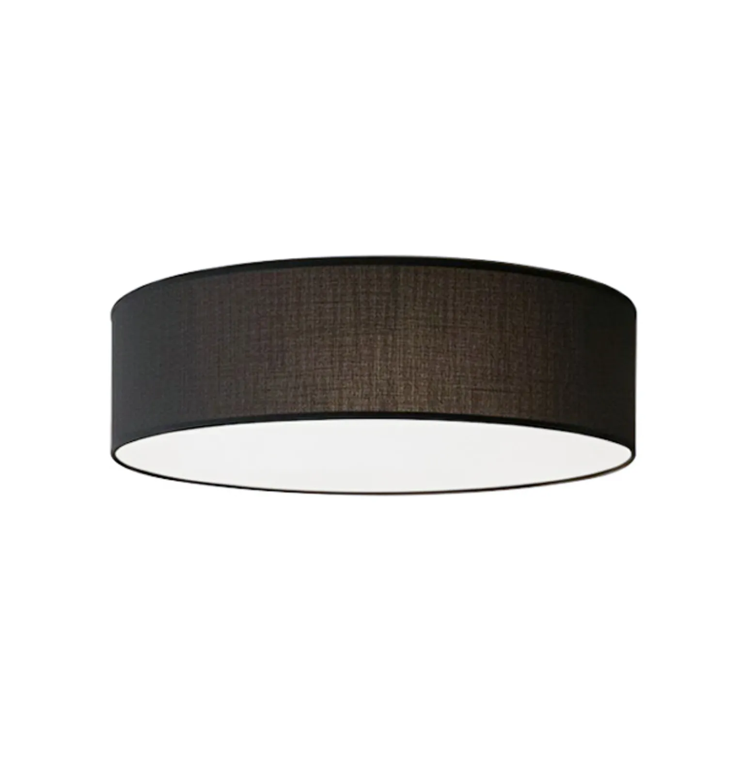 Lámpara de techo Marshall, negra, Ø 50 cm, metal/ratán
