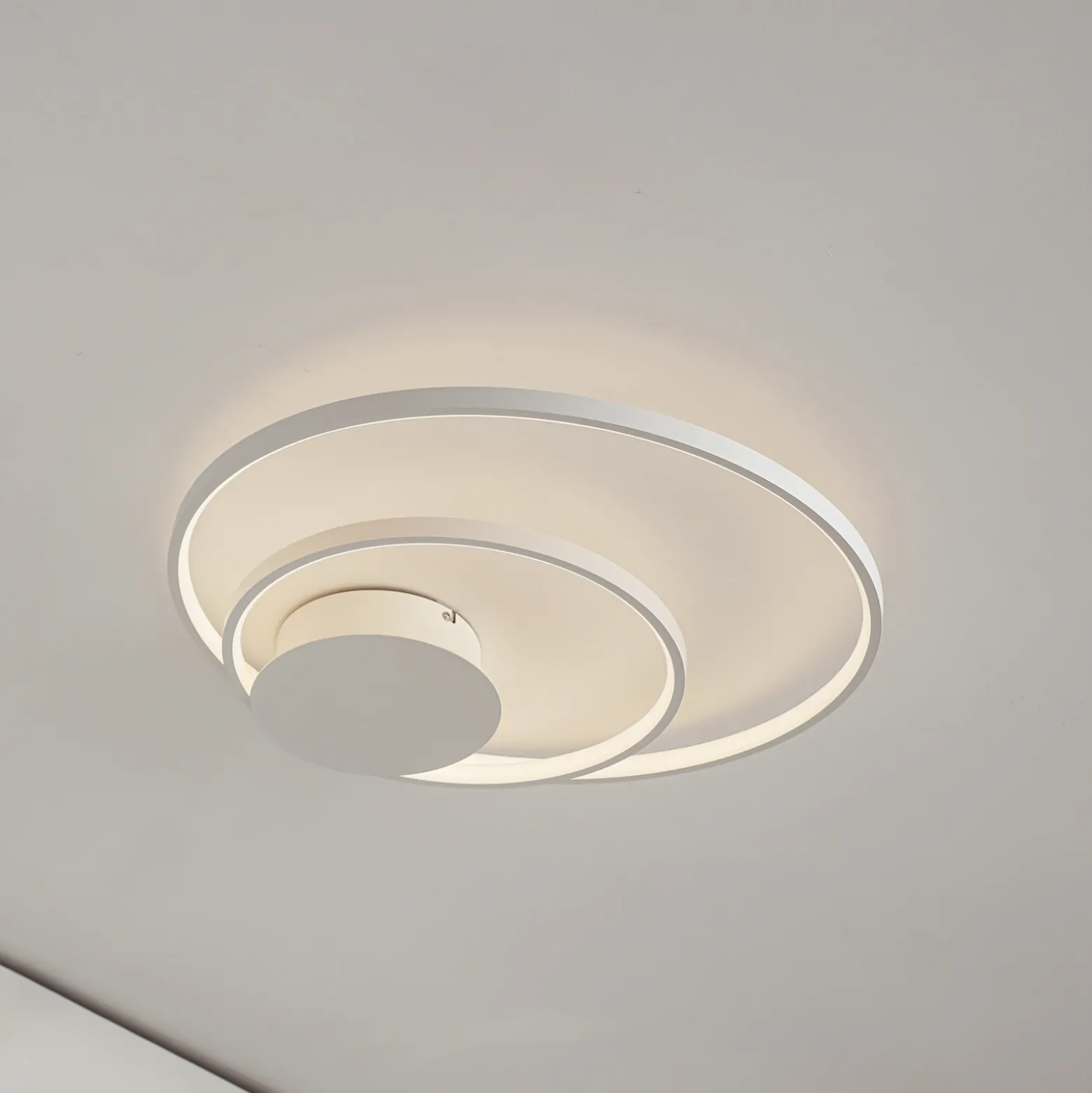 Lámpara de techo Nerwin LED de Lindby, redonda, blanca