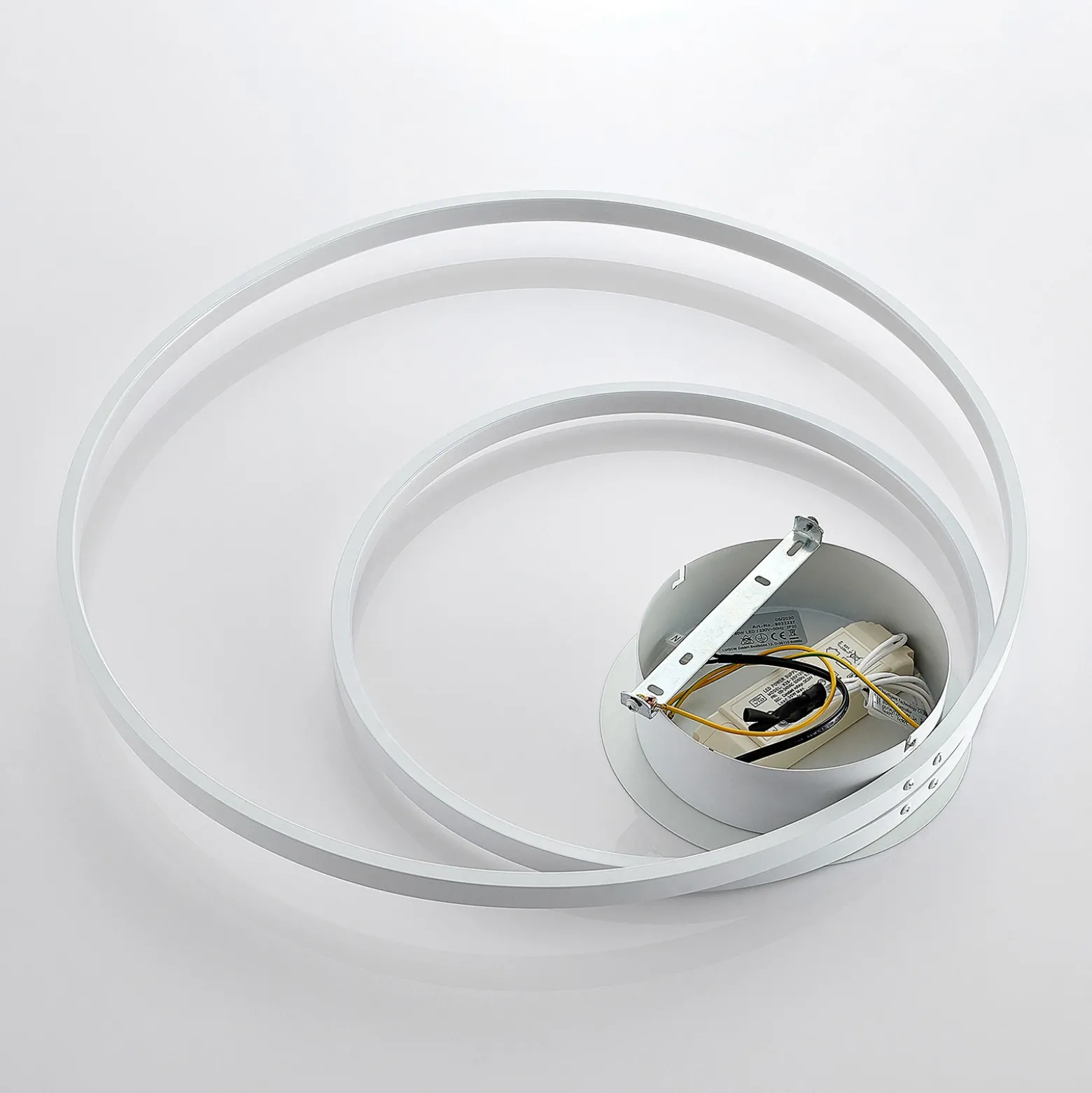 Lámpara de techo Nerwin LED de Lindby, redonda, blanca