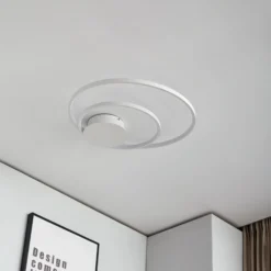 Lámpara de techo Nerwin LED de Lindby, redonda, blanca