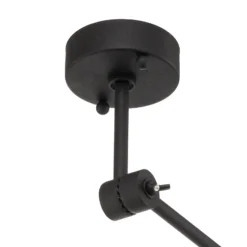 Lámpara de techo 808 orientable, 1 luz, negro/dorado