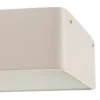 Lámpara de techo Oro de acero y cristal, blanca, 25cm