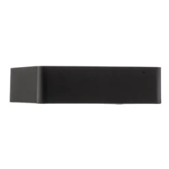 Lámpara de techo Oro de acero y cristal, negra, 25cm