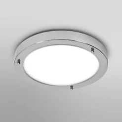 Lámpara de techo OSRAM BATHROOM, cromada, Ø 31 cm, metal/vidrio IP44